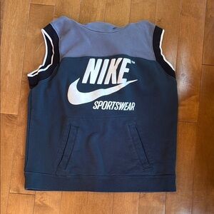 Nike Black and Gray Sweatshirt Hoodie